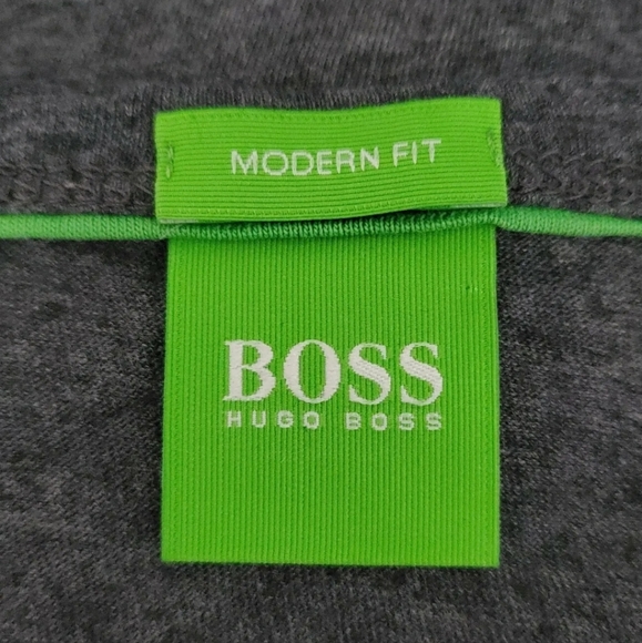 HUGO BOSS MEN'S TEE 1 T-SHIRT Blue Large 42" modern fit - Picture 4 of 8